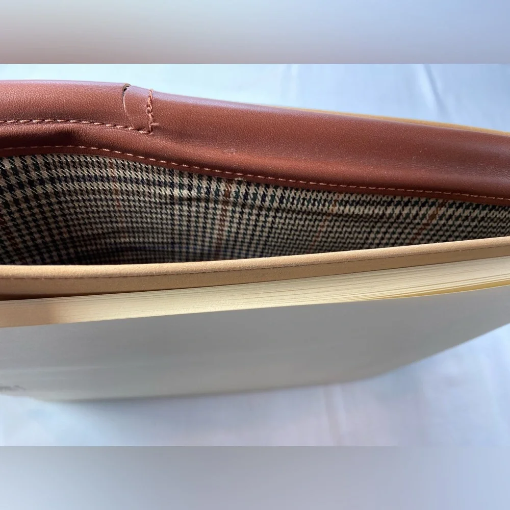 Brown Leather Executive Portfolio Note‎ Pad Holder Barrington NEW 12” x 9.5”